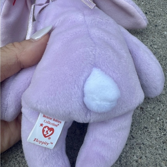 Retired TY Beanie Baby 1996 FLOPPITY Bunny with Multiple Rare Tag Errors - Picture 4 of 9